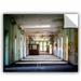 Ebern Designs Michael Beach Abandoned Lunatic Asylum 1 Removable Wall Decal Vinyl in Yellow | 8 H x 10 W in | Wayfair