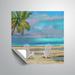 ArtWall Beach Chairs I Wall Mural Vinyl in Blue/Green/Indigo | 24 H x 24 W in | Wayfair 6Nov061a2424p