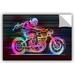 ArtWall Moto IV' by Greg Simanson Graphic Art Removable Wall Decal in Black/Pink | 16 H x 24 W in | Wayfair 0sim036a1624p