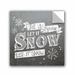 ArtWall Laura Marshall Let It Snow Wall Decal Canvas/Fabric in Gray/White | 24 H x 24 W in | Wayfair 2mar051a2424p