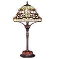 JB Hirsch Home Decor Floating Leaf 27" Table Lamp Glass in Brown/Gray | 27 H x 14 W x 14 D in | Wayfair B1463TL