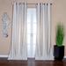 Lambrequin Ava Striped Semi-Sheer Grommet Single Curtain Panel Polyester in White/Brown | 96 H in | Wayfair AVA-BEIG