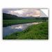 ArtWall Hanalei River Reflections by Kathy Yates Photographic Print Removable Wall Decal Canvas/Fabric in White | 24 H x 36 W in | Wayfair