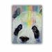 ArtWall Panda Rainbow by Michael Creese Removable Wall Decal Canvas/Fabric in Black/White | 24 H x 18 W in | Wayfair 0cre032a1824p