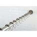 Kingston Brass Edenscape 72" Adjustable Straight Fixed Shower Curtain Rod Stainless Steel in Gray | 2.69 H x 72 W x 2.69 D in | Wayfair KSR608