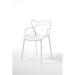 Kartell Masters Armchair Plastic/Acrylic in White | 32.67 H x 21.06 W x 21.65 D in | Wayfair 5865/03