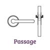Kwikset Layton Safelock Passage Door Lever in Gray | 5.7 H x 2.8 W in | Wayfair SL1000LY 15 RCAL