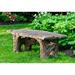 Loon Peak® Piercefield Stone/Concrete Garden Outdoor Bench Stone/Concrete in Gray | 17 H x 47.5 W x 25 D in | Wayfair