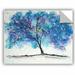 Wade Logan® Alfordsville Blue Tree II Removable Wall Decal Metal in Blue/White | 24 H x 32 W in | Wayfair 7D73BDC820CD4741AAC310D2C34D8976