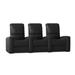 Latitude Run® Blaze XL900 Home Theater Sofa (Row of 3) in Black | 44 H x 96 W x 40 D in | Wayfair LDER5906 45373029