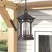 Sand & Stable™ Yeles 3 - Bulb 18" H Outdoor Hanging Lantern, Glass in Brown | 18 H x 11 W x 11 D in | Wayfair LNTS1127 38544102