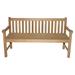 Longshore Tides Annagrove Teak Garden Outdoor Bench Wood/Natural Hardwoods in White | 36 H x 48 W x 27 D in | Wayfair LNTS2366 40055411