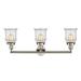 Galaviz 3-Light Dimmable Vanity Light, Crystal in Gray Laurel Foundry Modern Farmhouse® | 10 H x 30 W x 9 D in | Wayfair