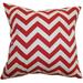Latitude Run® Bournon Zigzag Bedding Sham 100% Cotton in Red/Gray | 26 H x 26 W x 8 D in | Wayfair LTDR3212 40278534