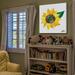 Marmont Hill 'Yellow Sunflower' by Eric Carle Painting Print on Wrapped Canvas Metal in Green/Yellow | 40 H x 40 W in | Wayfair MH-ECARL-99-C-40