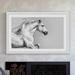 Marmont Hill " Mane" Framed Painting Print Paper in White | 16 H x 24 W x 1.5 D in | Wayfair MH-MWW-MELS-11-WFP-24