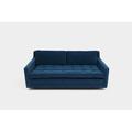 ARTLESS Up Solutions 65" Square Arm Loveseat w/ Reversible Cushions Velvet in Blue | 28 H x 65 W x 35 D in | Wayfair A-UP-TWS-2-A