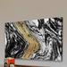 Marmont Hill 'Breaking Through' Painting Print on Wrapped Canvas in Black/Gray | 16 H x 24 W x 1.5 D in | Wayfair MH-AGDBNT-29-C-24