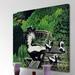 Marmont Hill 'Skunk Family' Painting Print on Wrapped Canvas in Gray/Green | 24 H x 24 W x 1.5 D in | Wayfair MH-LDGCU-96-C-24