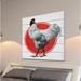 Marmont Hill 'Journal Fowl' Graphic Art Print on Wood in Brown/Red/White | 18 H x 18 W x 1.5 D in | Wayfair MH-FMKIT-42-WW-18