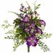 August Grove® Morning Glory Floral Arrangement Polyester/Plastic in Indigo | 9 H x 8 W x 8 D in | Wayfair F2EF0854D09B428CB173717A1F5CA0E3