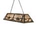 Meyda Lighting Old Forge 9 - Light Pool Table Geometric Pendant, Copper in Brown/Gray | 22.5 H x 60 W x 17 D in | Wayfair 30148