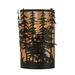 Meyda Lighting Tall Pines 1-Light Flush Mount Sconce Glass in Black/Gray/White | 20 H x 12 W x 6 D in | Wayfair 17289