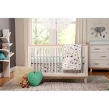 babyletto Scoot 3-in-1 Convertible Crib Wood in White/Black/Brown | 35 H x 30.25 W in | Wayfair M5801WWN