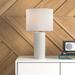 Latitude Run® Notchietown 24" Table Lamp Ceramic/Linen in White | 23.5 H x 13 W x 13 D in | Wayfair C2397BC97ADE4543AF54B3B8A94F5388