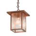 Millwood Pines Farnum 1 - Light Lantern Rectangle Pendant Glass in Brown | 62 H x 12.75 W x 12.75 D in | Wayfair 98D1AEF61E864AA8AD63272AC11DF567