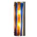 Meyda Lighting Metro Fusion Oceano 2-Light Flush Mount Glass in Black/Blue/Brown | 16 H x 5.5 W x 5 D in | Wayfair 154595