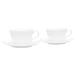 Noritake Cher Blanc Cup, 7 oz. Saucer Set For 2 Porcelain/Ceramic in White | Wayfair 1655-401B