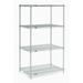 Nexel Shelving Unit Starter Wire/Metal in White | 74 H x 36 W x 24 D in | Wayfair 24367C