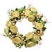 Ophelia & Co. Floral 20" Wreath in White/Brown | 20 H x 20 W x 5 D in | Wayfair OPCO1313 38874975
