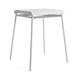 OASIQ Corail Aluminum Bar Outdoor Table Metal in White | 42.94 H x 37.44 W x 37.44 D in | Wayfair 1001090003083