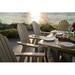 POLYWOOD® Vineyard Curveback Adirondack Dining Chair Plastic/Resin in Orange/Yellow | 42 H x 28.25 W x 29.13 D in | Outdoor Dining | Wayfair