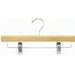 Only Hangers Inc. Wooden Pant/Skirt Hanger w/ Clip for Skirt/Pants Wood/Metal in Brown | 7 H x 14 W in | Wayfair NH300-25