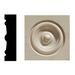 Ornamental Mouldings Hardwood Bullsyee 2.5" H x 2.5" W x 0.63" D Rosette Applique Wood in Brown | 2.5 H x 2.5 W x 0.0248 D in | Wayfair BG642CWHW