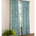 Plow & Hearth Floral Homespun Insulated Rod Pocket Single Curtain Panel 100% Cotton in Green/Blue | 72 H in | Wayfair 90533 BL