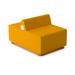 Palmieri Pods by Dre Novelty Soft Seating in Yellow | 26 H x 25.5 W x 48 D in | Wayfair PO-21-NM-BR-SI-012-BS-SI-012