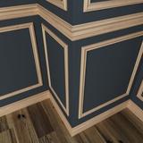 Ornamental Mouldings Hardwood Colonial Panel Moulding 1.25" H x 96" W x 0.38" D Casing Wood in Brown | 1.25 H x 96 W x 0.38 D in | Wayfair 589-8WHW