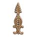 Ornamental Mouldings Birch Large Acanthus Drop 6.5" H x 2.13" W x 0.22" D Onlay Scroll Wood in Brown | 6.5 H x 2.13 W x 0.0087 D in | Wayfair