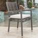 Panama Jack Outdoor Coldfield Stacking Patio Dining Armchair w/ Cushion in Gray | 33.5 H x 19 W x 19 D in | Wayfair PJO-1601-GRY-AC-CUSH/SU-714
