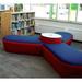 Palmieri Molecule Novelty Soft Seating in Blue/Indigo | 20 H x 47.25 W x 30.25 D in | Wayfair ML-42-T-CB308-B-CB1009