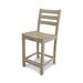 Trex Outdoor Monterey Bay Counter Side Chair Plastic/Resin in Brown | 41.13 H x 17 W x 20.75 D in | Wayfair TXD101SC