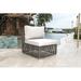 Panama Jack Outdoor Modular Patio Chair w/ Cushion Wicker/Rattan in Gray | 33 H x 27.5 W x 27.5 D in | Wayfair PJO-1601-GRY-A/SU-728