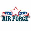 PolarX Ornaments Personalized Air Force Christmas Ornament Ceramic/Porcelain | 3.25 H x 3.25 W x 0.5 D in | Wayfair POLARX-OR729