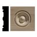 Ornamental Mouldings Hardwood Bullseye 3.25" H x 3.25" W x 0.82" D Rosette Applique Wood in Brown | 3.25 H x 3.25 W x 0.0323 D in | Wayfair