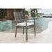 Panama Jack Outdoor Coldfield Stacking Patio Dining Armchair w/ Cushion in Gray | 33.5 H x 19 W x 19 D in | Wayfair PJO-1601-GRY-AC-CUSH/SU-722