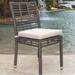 Panama Jack Outdoor Westerman Stacking Patio Dining Chair w/ Cushion in Gray | 34 H x 16 W x 17.5 D in | Wayfair PJO-1601-GRY-SC-CUSH/SU-730